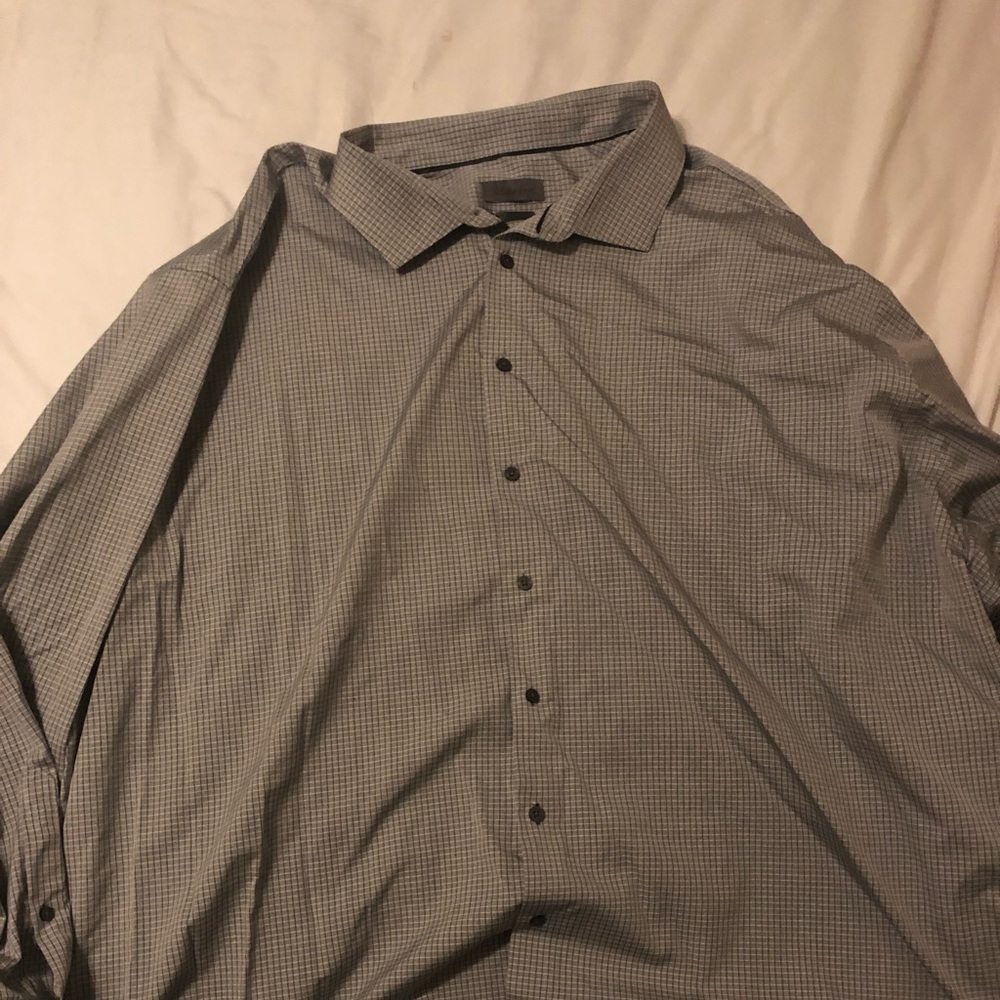 Calvin Klein long sleeve button down neck 22 36-37